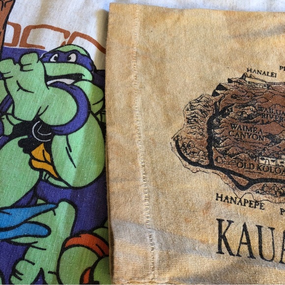 Vintage Single Stitch Hawaiian Islands Map T Shirt Mens Medium Made in USA - Picture 7 of 10